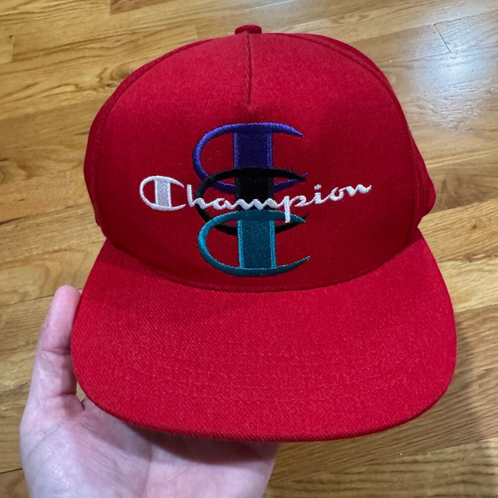Supreme Champion 5 Panel Snapback Hat Red FW17 Soldout
